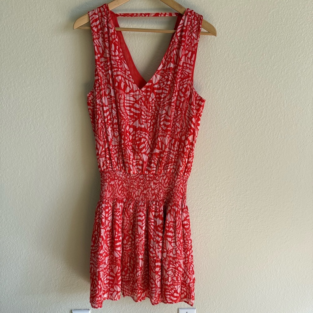 Ramy Brook Red Astrod Butterfly Metallic Size M